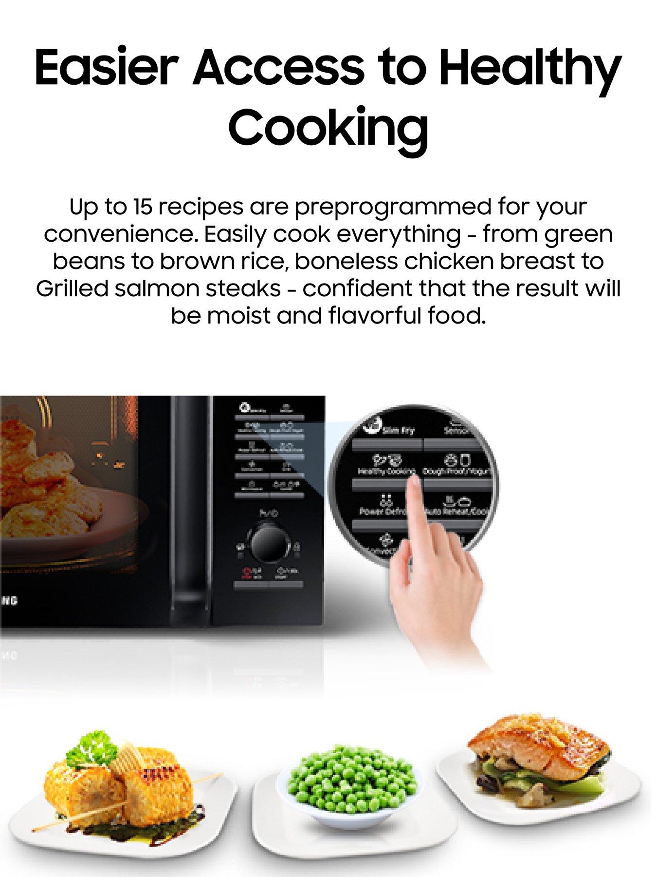  image of samsung-mc28a5125akeu-28-litre-900-watt-combination-microwave-with-smart-humidity-sensor-technology-black