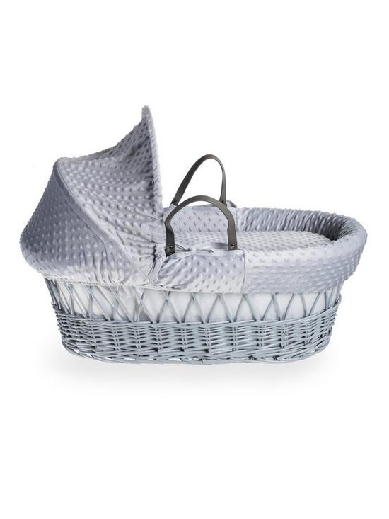 stillFront image of clair-de-lune-dimple-grey-wicker-basket-with-grey-deluxe-stand-grey