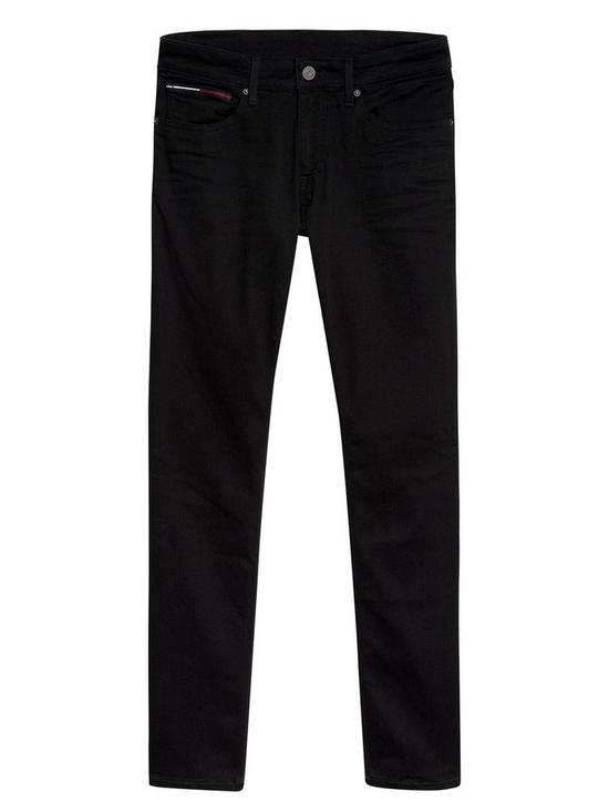 front image of tommy-jeans-tjm-scanton-slim-fit-jeans-black