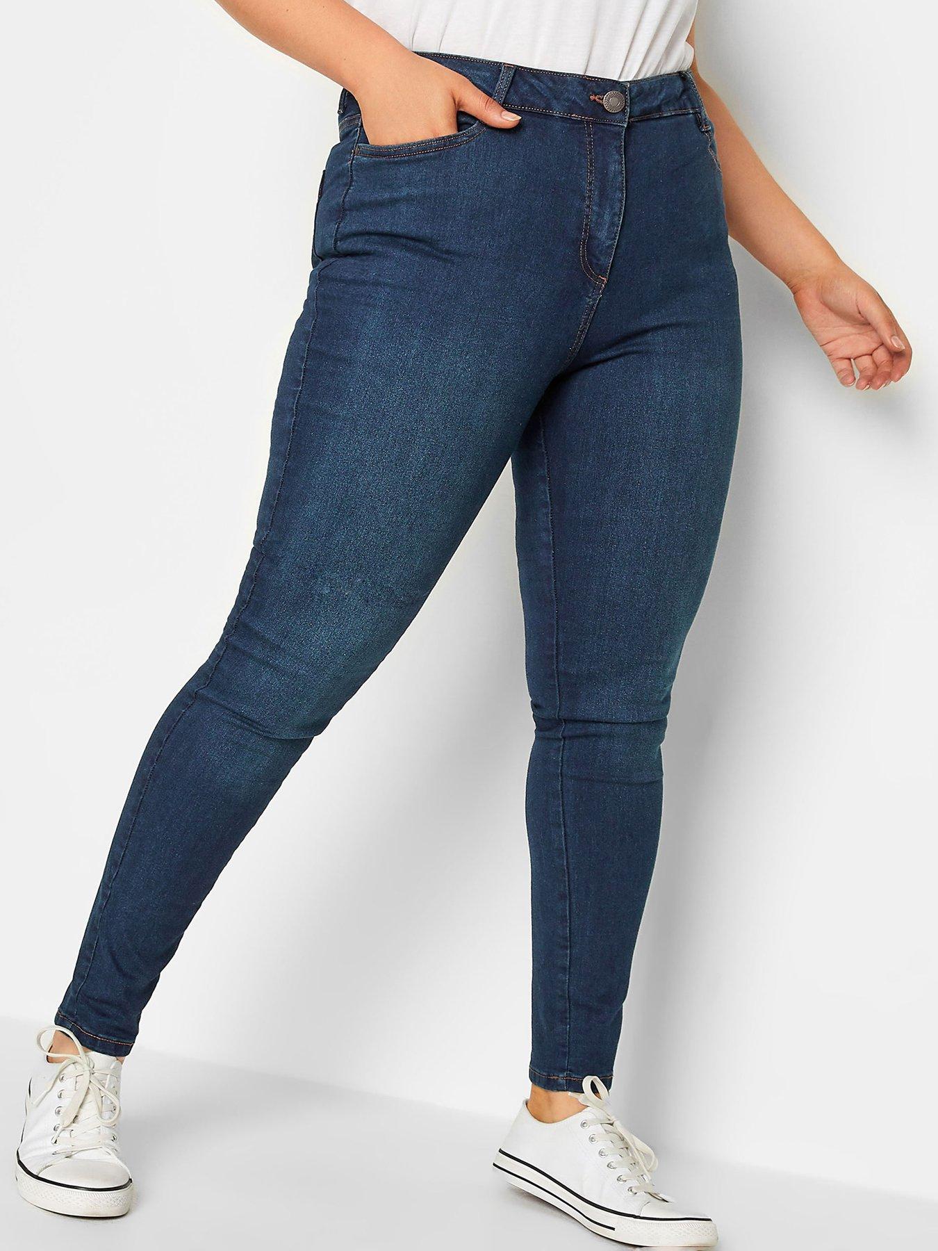 Yours London Ava 30" Super Stretch Skinny Jeans - Indigo