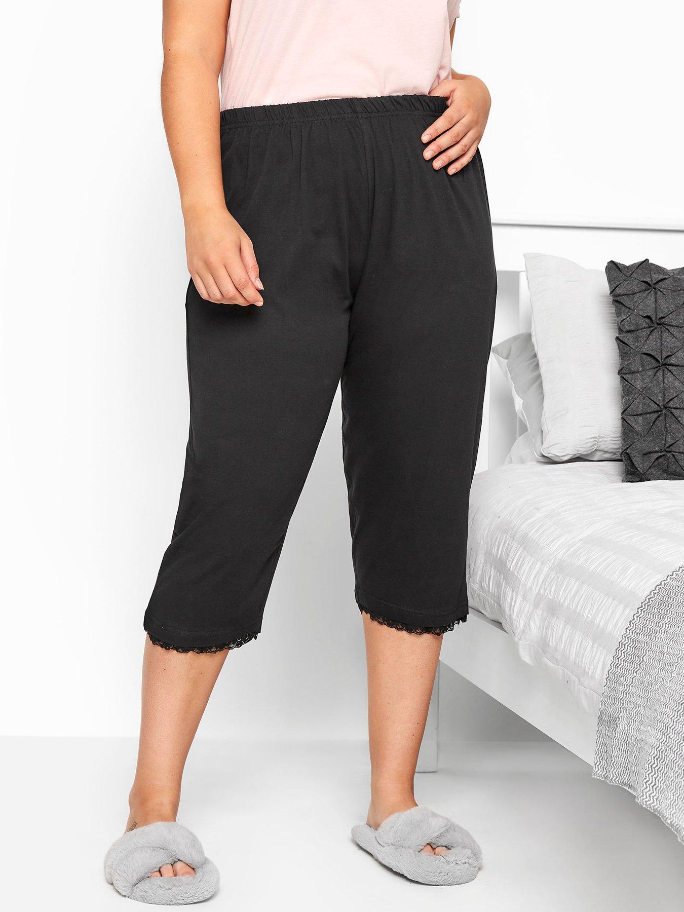 stillFront image of yours-crop-pj-bottom-black