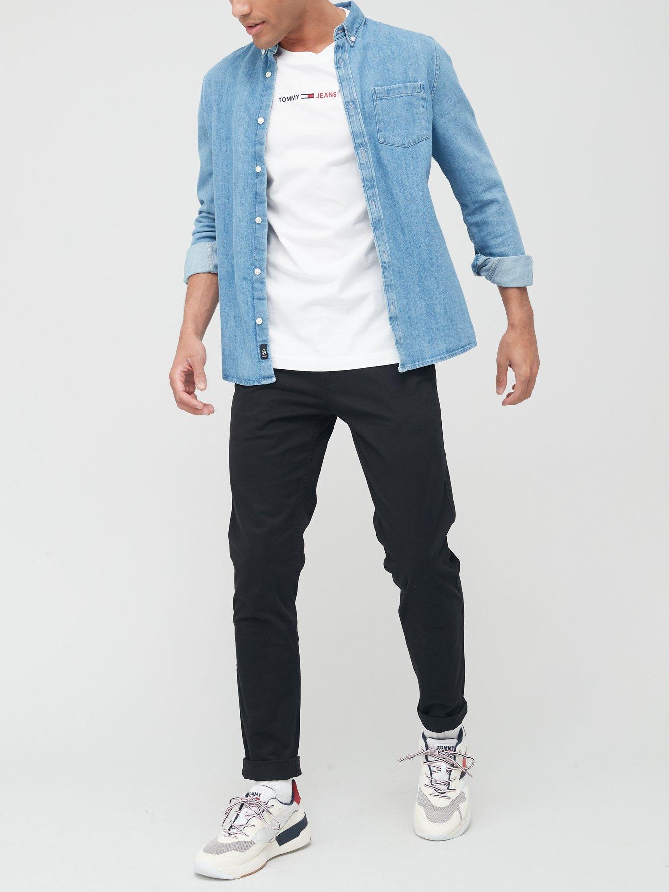 Image 3 of 4 of Tommy Jeans Scanton Slim Fit Chinos - Black