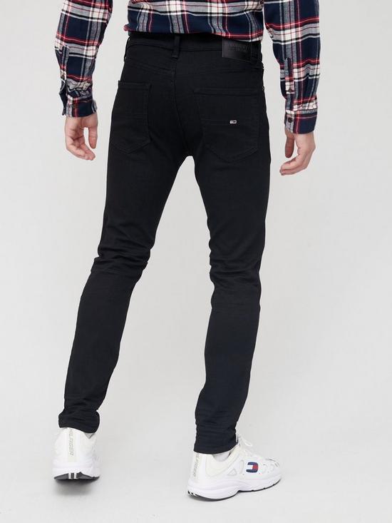 stillFront image of tommy-jeans-tjm-austin-slim-tapered-fit-stretch-jeans-black