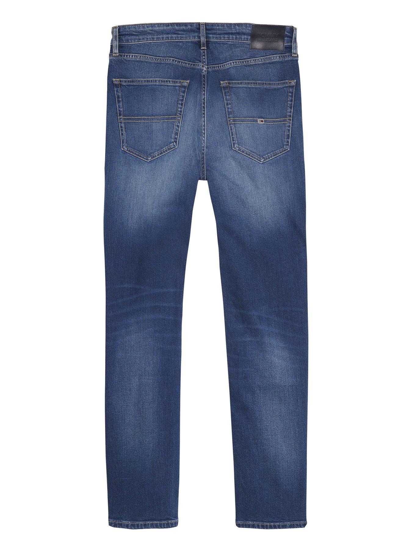stillFront image of tommy-jeans-ryan-relaxed-straight-fit-stretch-jeans-aspen-blue
