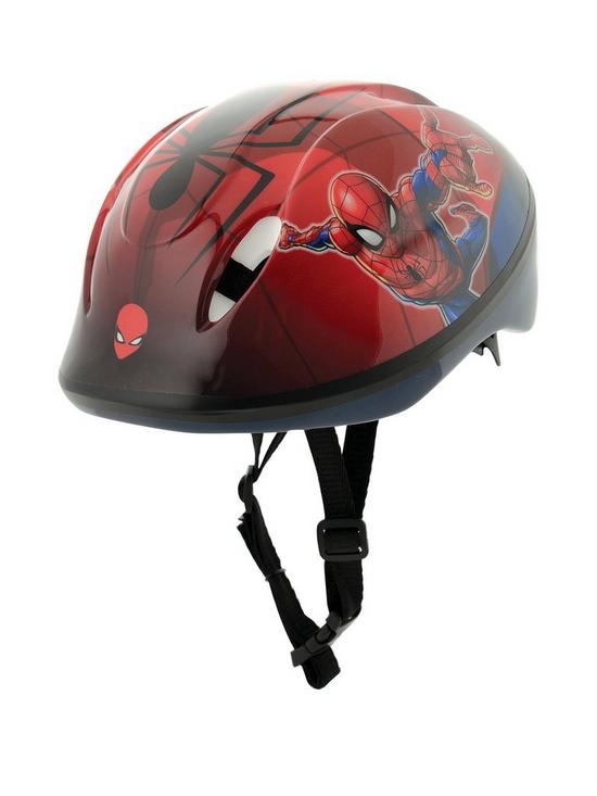 front image of marvel-spiderman-safety-helmet