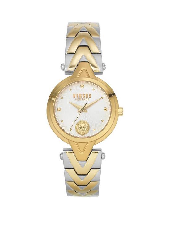front image of versace-versus-versace-v_versus-forlanini-silver-dial-gold-tone-bezel-two-tone-stainless-steel-bracelet-ladies-watch
