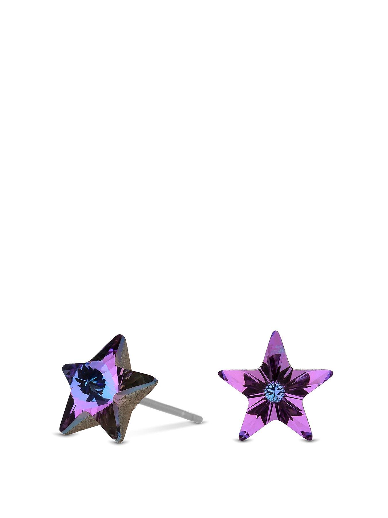  image of jon-richard-vitral-star-crystal-stud-earrings