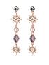  image of mood-rose-gold-pink-crystal-celestial-long-drop-earring