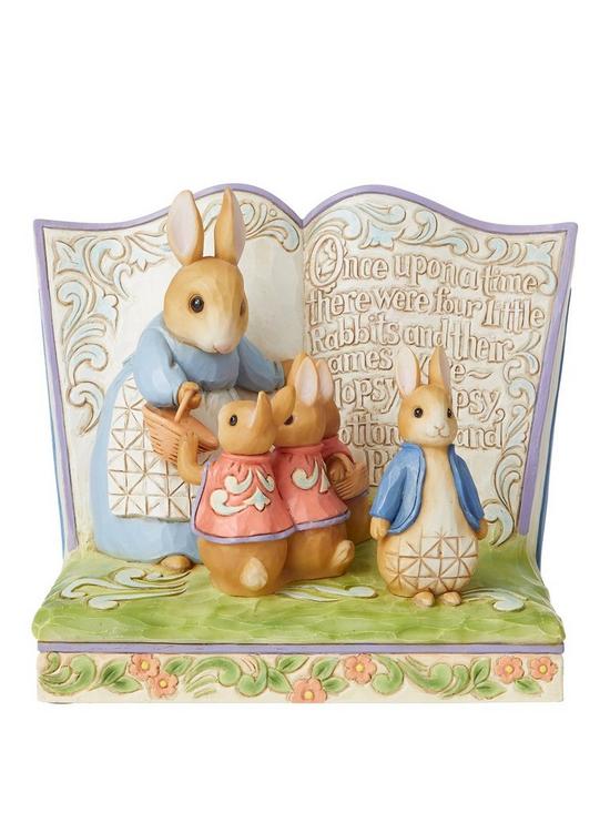 front image of peter-rabbit-storybook-figurine