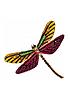  image of jon-richard-multi-coloured-dragon-fly-brooch