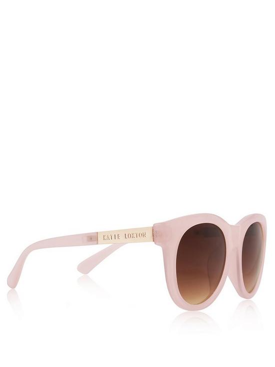 stillFront image of katie-loxton-round-sunglasses-pink