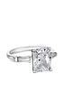  image of simply-silver-sterling-silver-925-with-cubic-zirconia-emerald-cut-tri-stone-ring