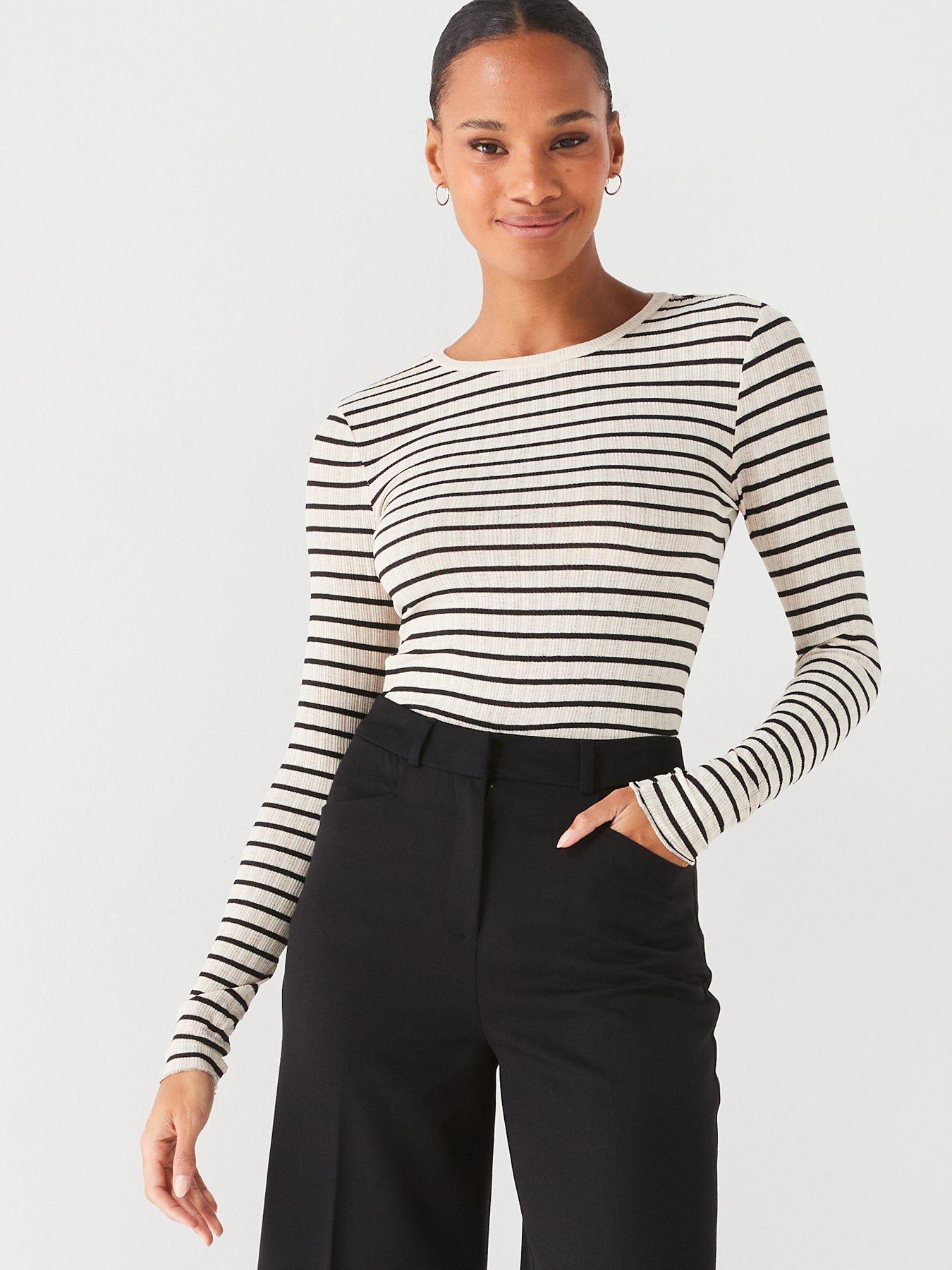 Image 4 of 6 of The Very Collection Wide Leg Trouser - Black