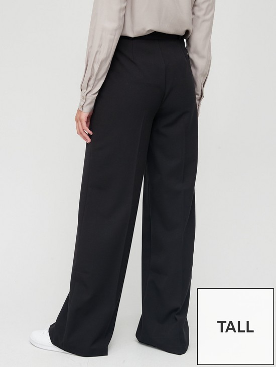 stillFront image of v-by-very-tall-wide-leg-trouser-black