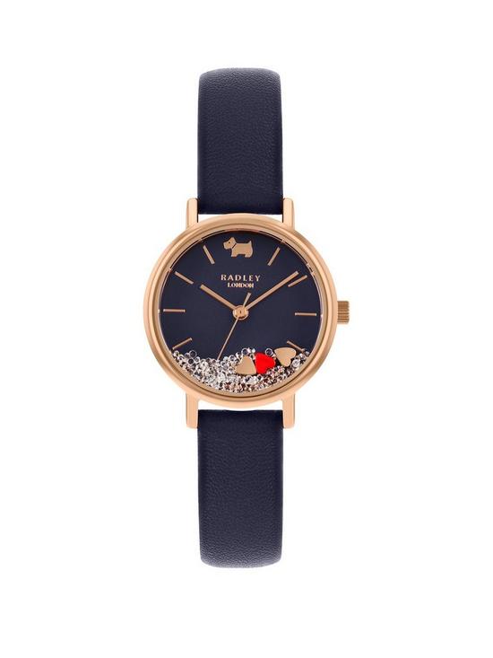 front image of radley-navy-dial-navy-strap-watch
