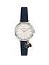  image of radley-nbspselby-streetnbspwhite-dial-navy-dog-charm-inknbspstrap-watch