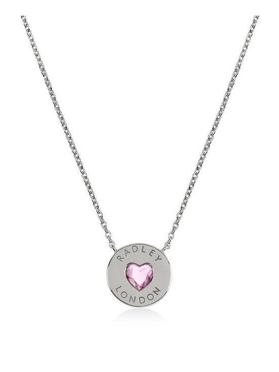 front image of radley-love-heart-necklace