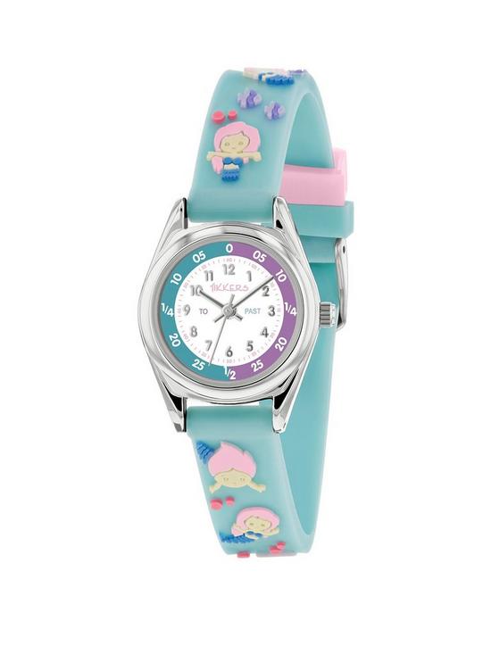front image of tikkers-pastel-blue-kids-watch