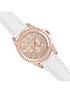  image of tikkers-rose-sparkly-dial-white-strap-kids-watch