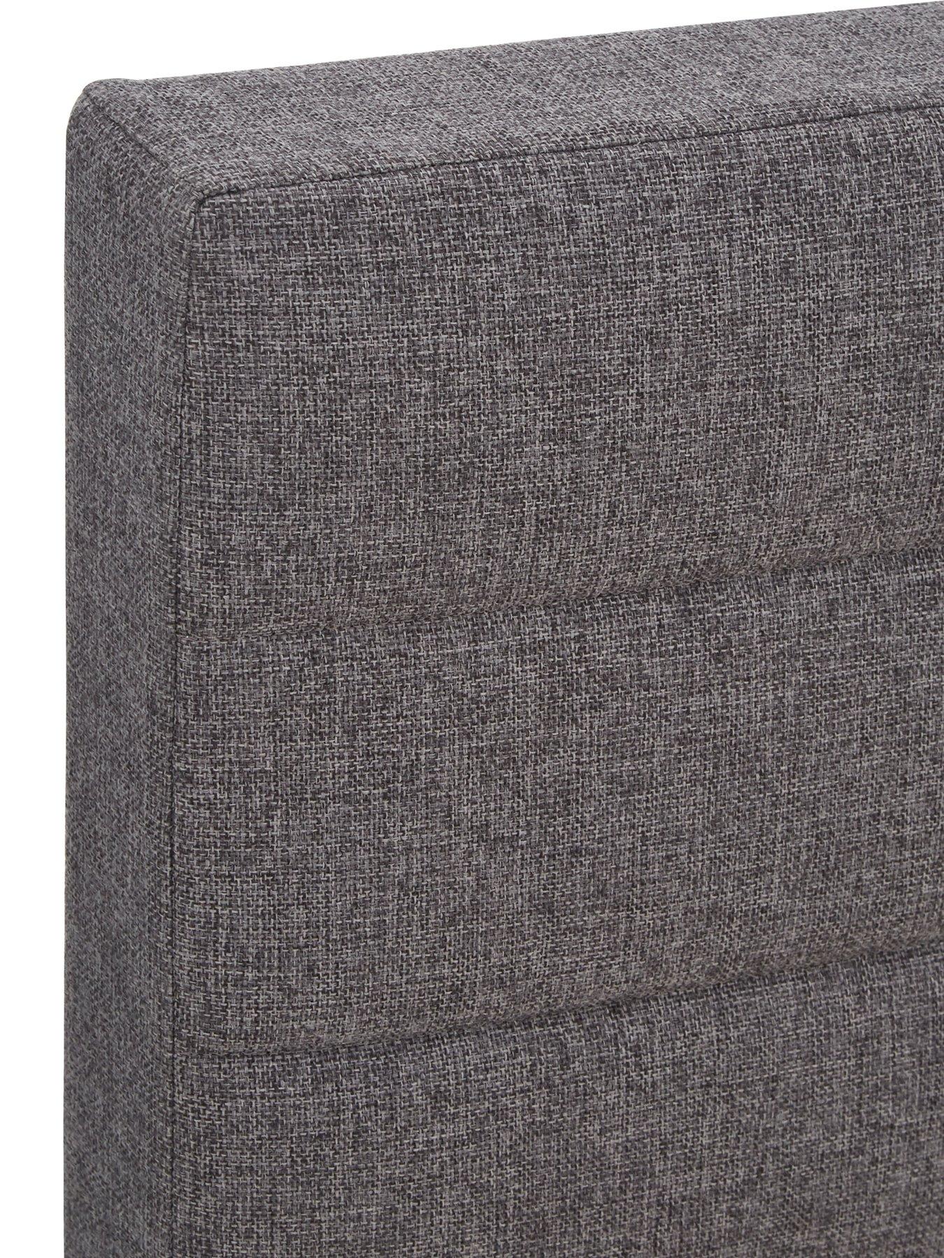  image of very-home-lennox-fabric-bed-frame-with-mattress-options-buy-and-save