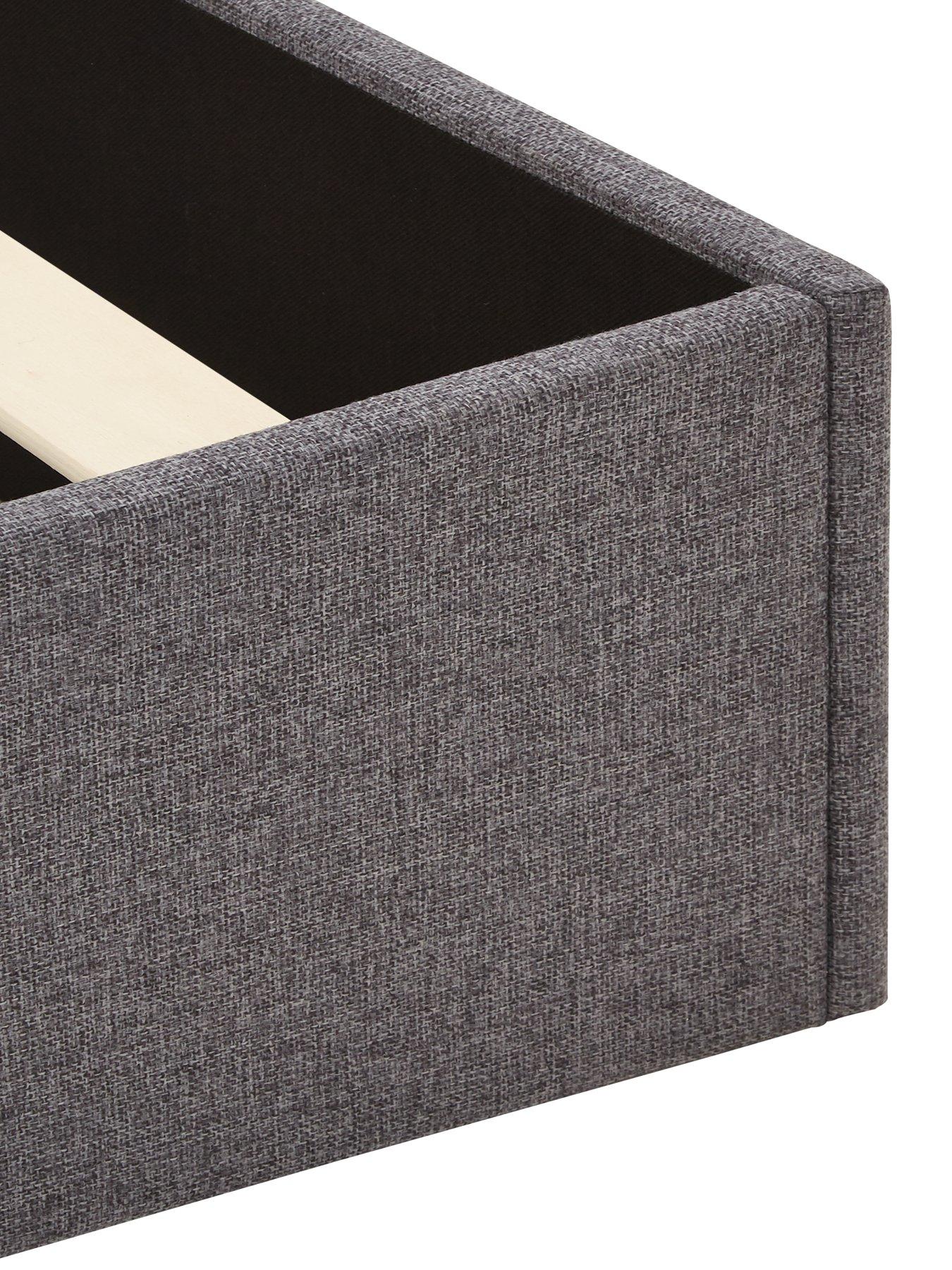  image of very-home-lennox-fabric-bed-frame-with-mattress-options-buy-and-save