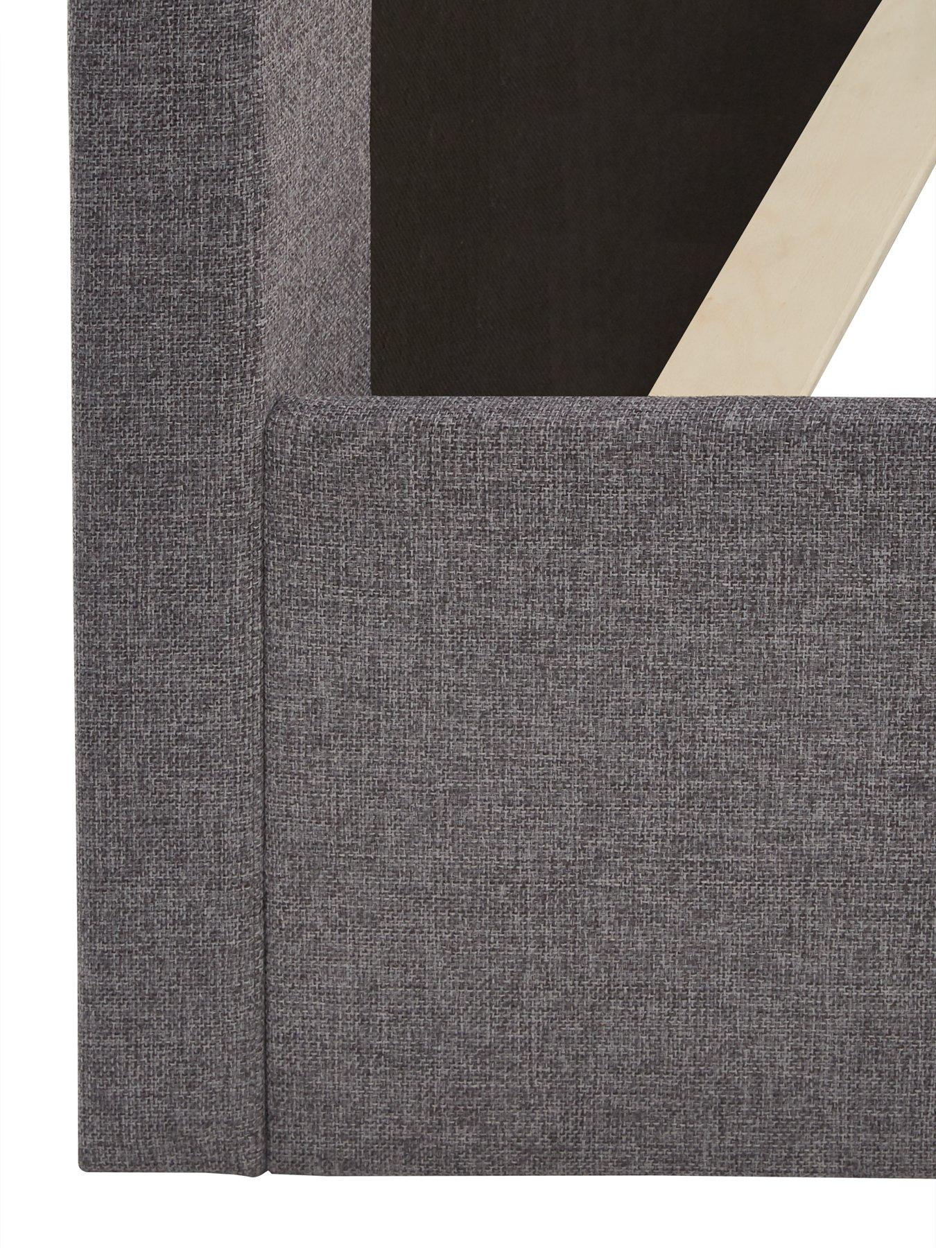 image of very-home-lennox-fabric-bed-frame-with-mattress-options-buy-and-save