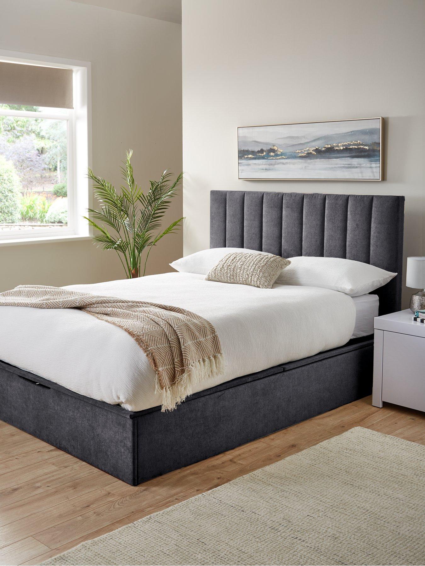 The Very Collection Nova End Lift Storage Ottoman Up Bed with Mattress Options (Buy  &  SAVE!)