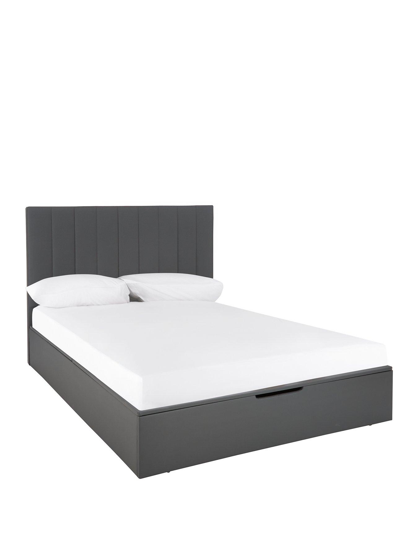 Very Home Nova Faux Leather Ottoman Bed Frame with Mattress Options (Buy &  SAVE!)