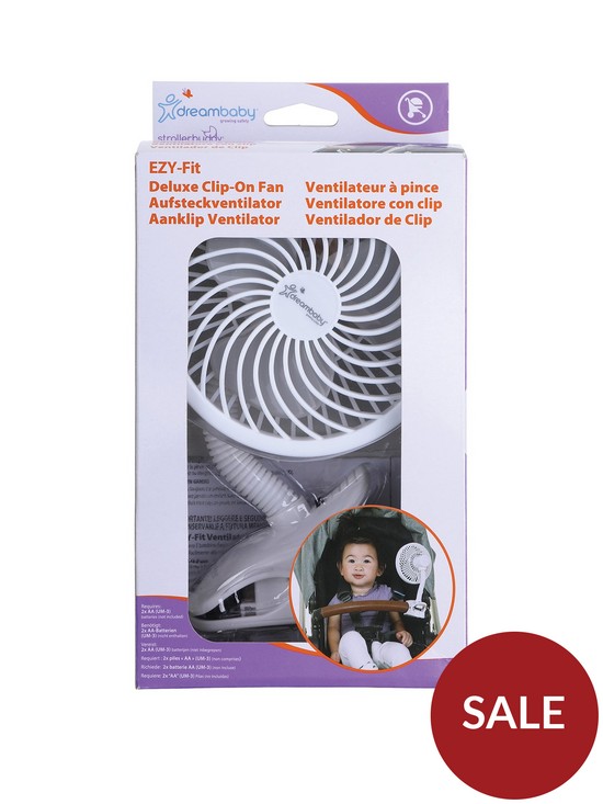 front image of dreambaby-clip-on-caged-fan-white-with