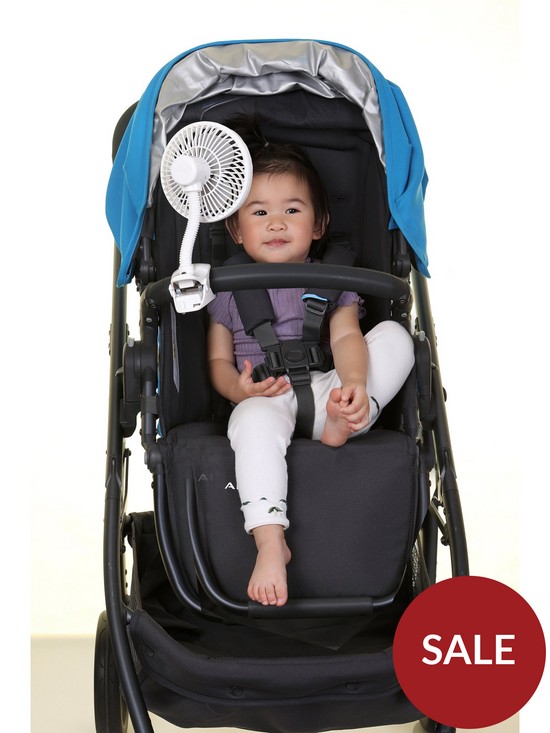 stillFront image of dreambaby-clip-on-caged-fan-white-with
