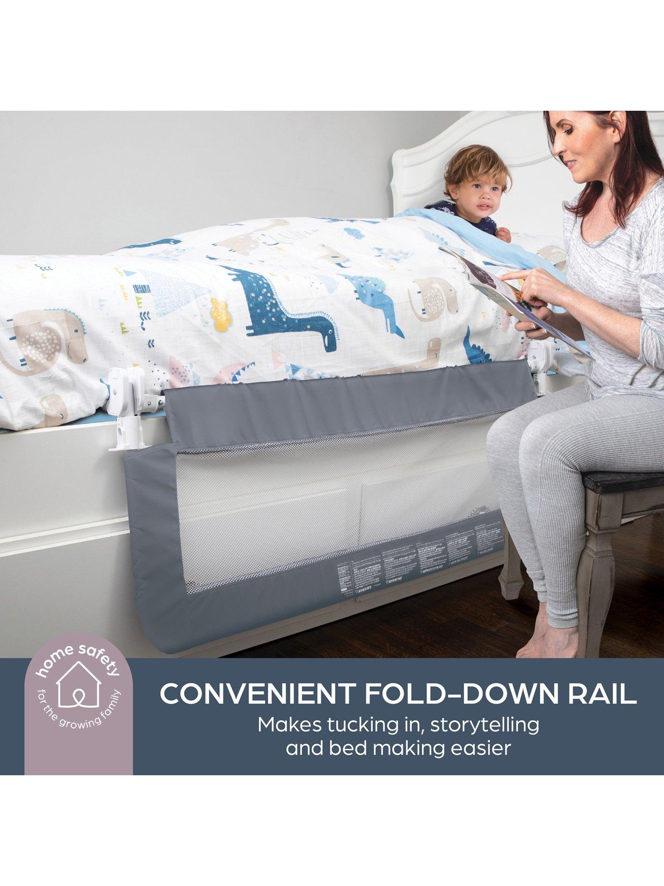  image of dreambaby-prague-bedrail-110cm-wide-x-455cm-high-grey