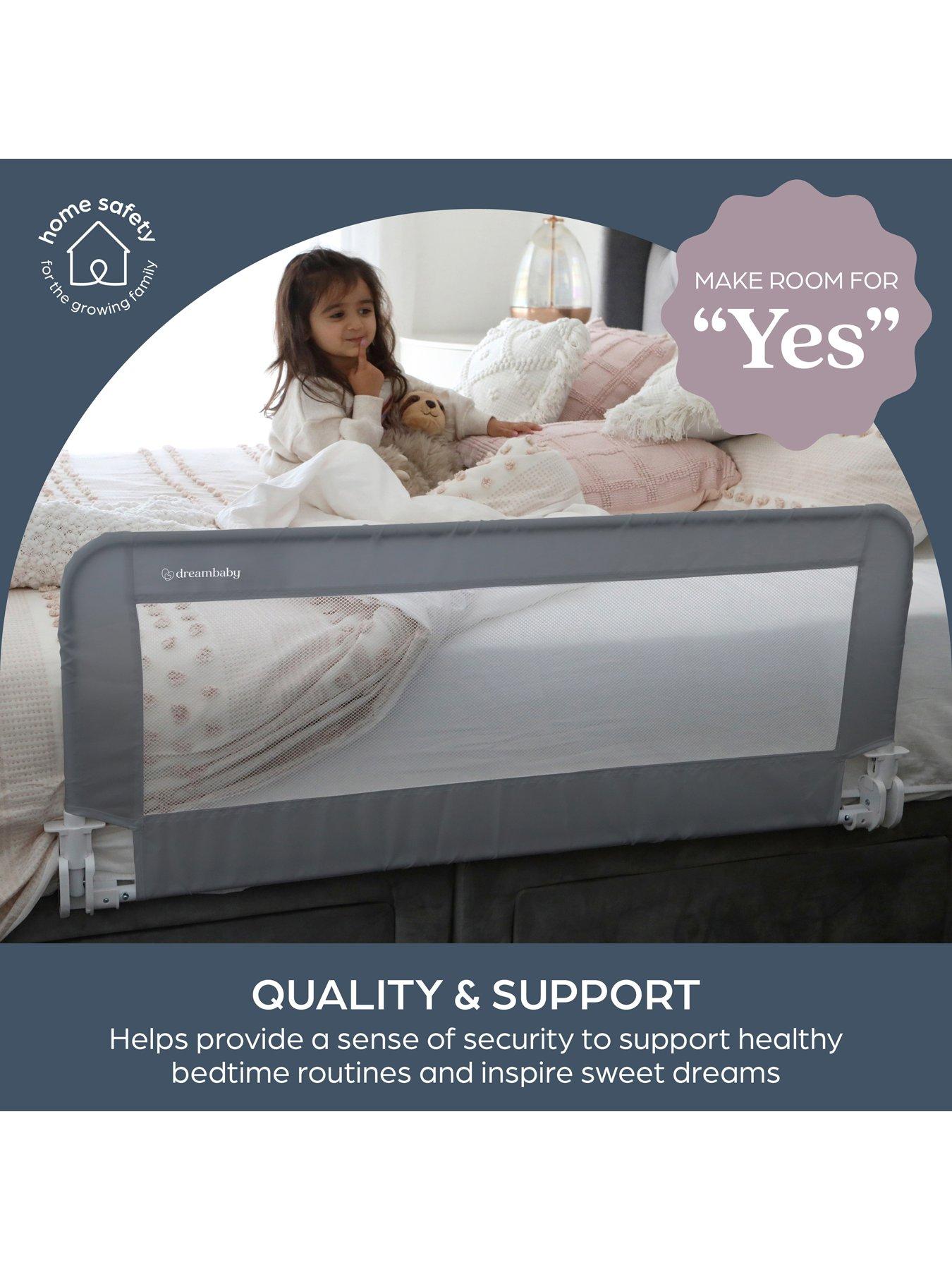  image of dreambaby-prague-bedrail-110cm-wide-x-455cm-high-grey