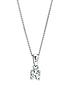  image of created-brilliance-sylvia-created-brilliance-9ct-white-gold-025ct-lab-grown-diamond-pendant-necklace