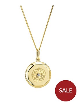the-love-silver-collection-925-gold-plated-20mm-round-faceted-cubic-zirconia-locket-pendant
