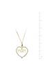  image of love-gold-love-gold-9ct-yellow-gold-white-cubic-zirconia-mum-heart-pendant-on-18-inch-curb-chain