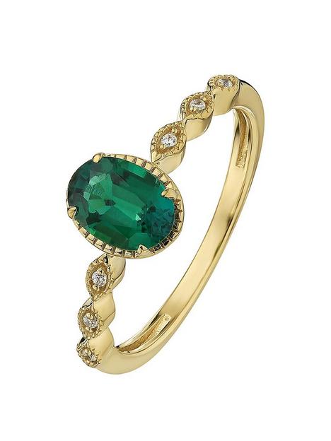love-gem-9ct-yellow-gold-created-emerald-and-diamond-ring