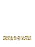  image of love-gold-9ct-yellow-gold-white-cubic-zirconia-half-eternity-ring