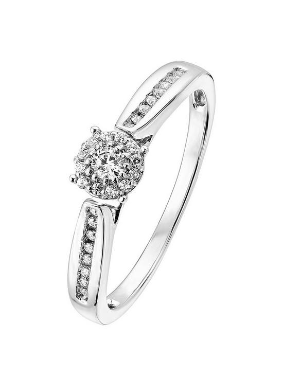 front image of love-diamond-9ct-white-gold-016ct-diamond-ring