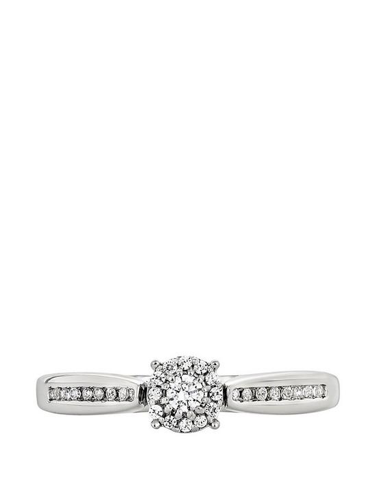 stillFront image of love-diamond-9ct-white-gold-016ct-diamond-ring