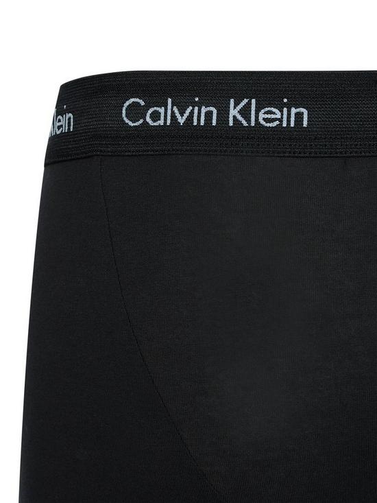 back image of calvin-klein-3-pack-plainstripe-low-rise-trunks