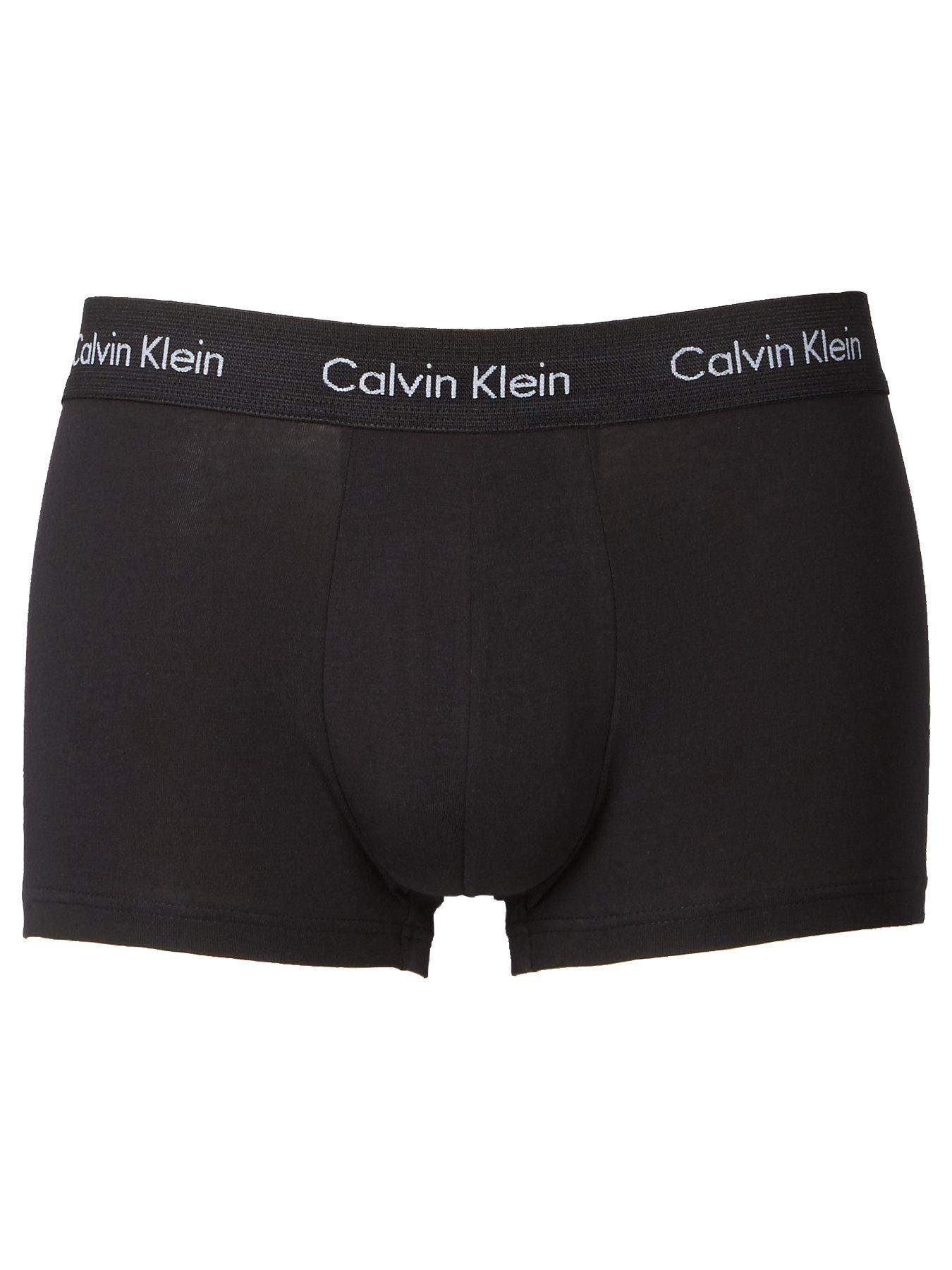 Calvin Klein 3 Pack Low Rise Trunks - Black | littlewoods.com