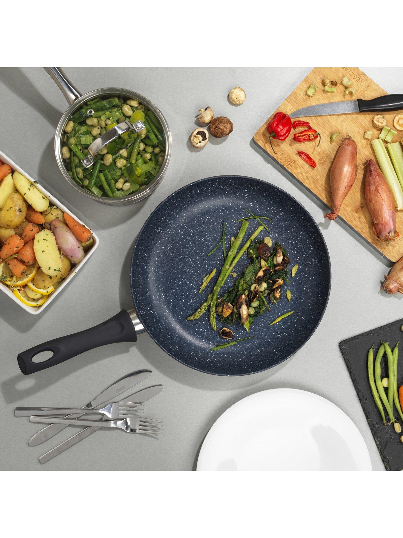 Image 3 of 6 of Russell Hobbs Blue Marble 24cm Non-stick Frying Pan