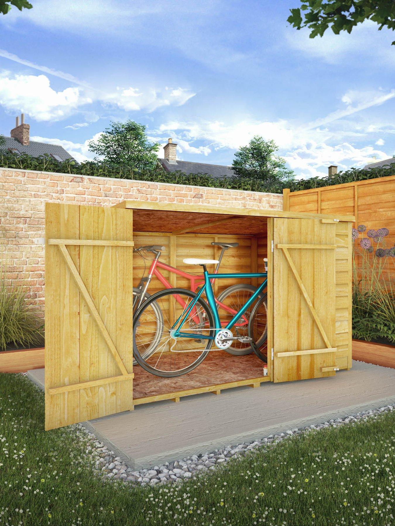undefined 4 x 6ft Overlap Pent Bike Store