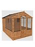  image of mercia-10x6-shiplap-dip-treated-combi-shed-greenhouse