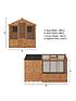  image of mercia-10x6-shiplap-dip-treated-combi-shed-greenhouse
