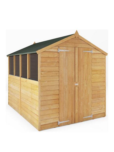 mercia-8-x-6ft-great-value-overlap-apex-shed-with-windows-andnbspdouble-doors
