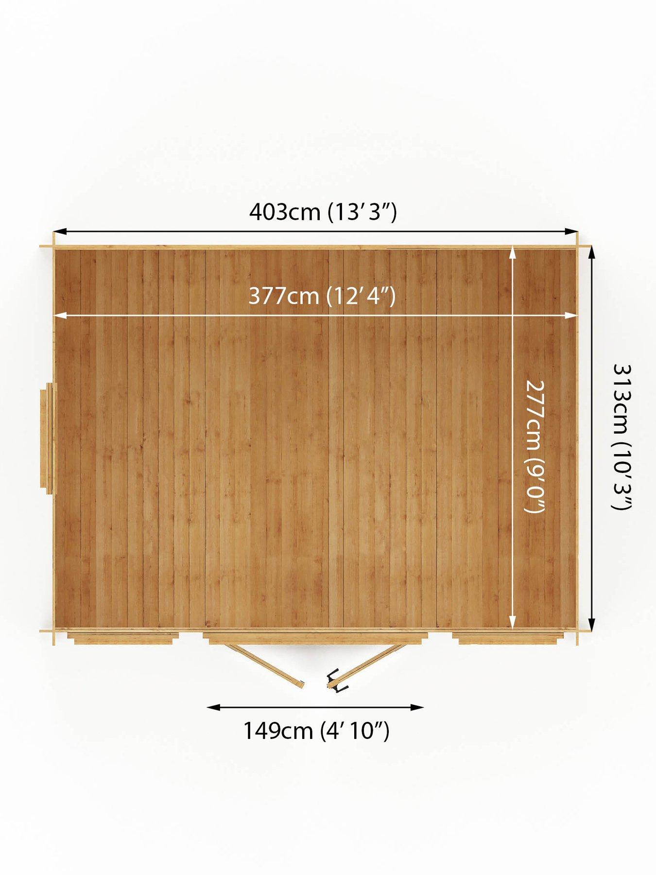  image of mercia-4m-x-3m-reverse-apex-log-cabin-19mm-pefc-certified