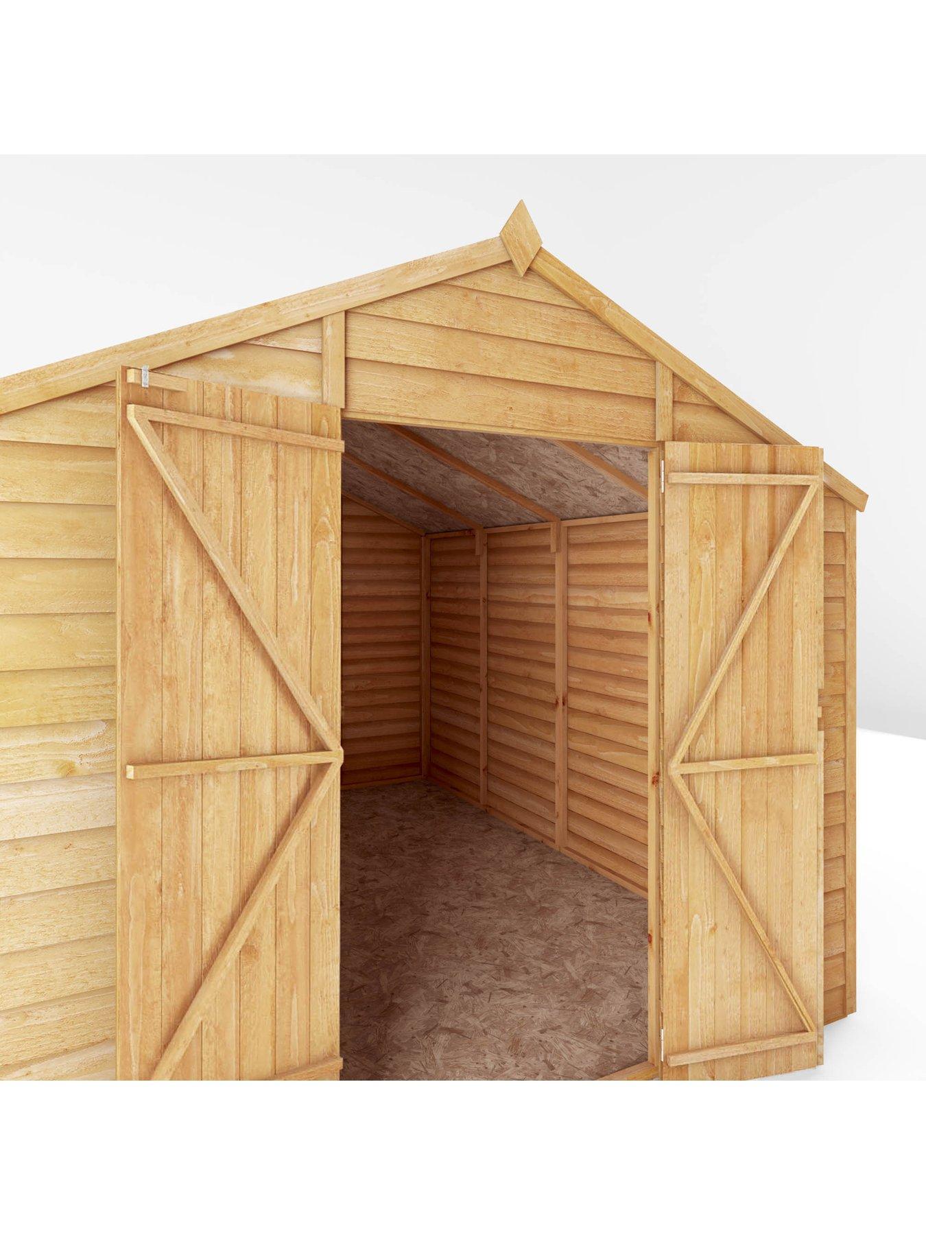  image of mercia-10-xnbsp8ft-overlap-windowless-apex-shednbsp--fscreg-certified