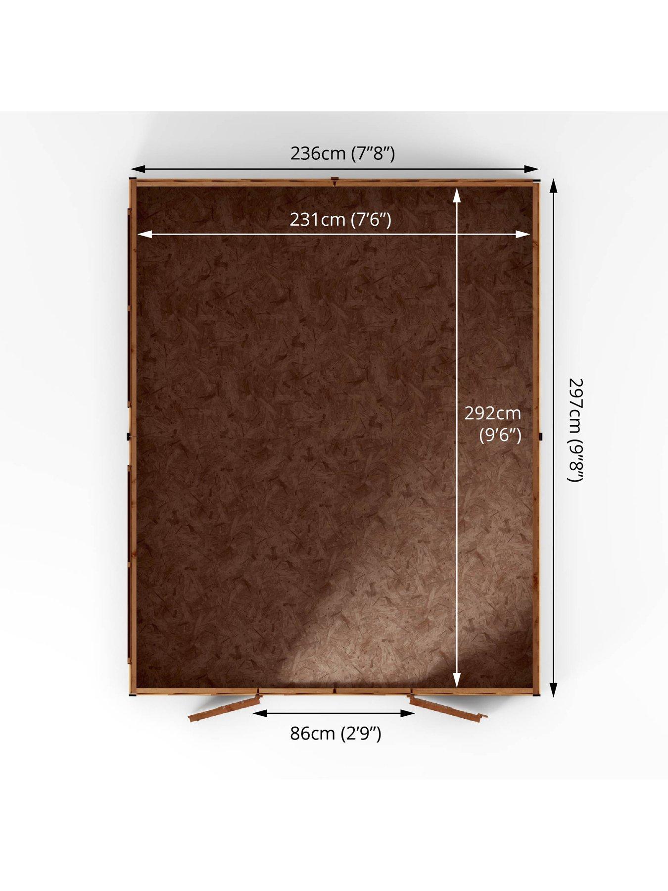  image of mercia-10-xnbsp8ft-overlap-windowless-apex-shednbsp--fscreg-certified