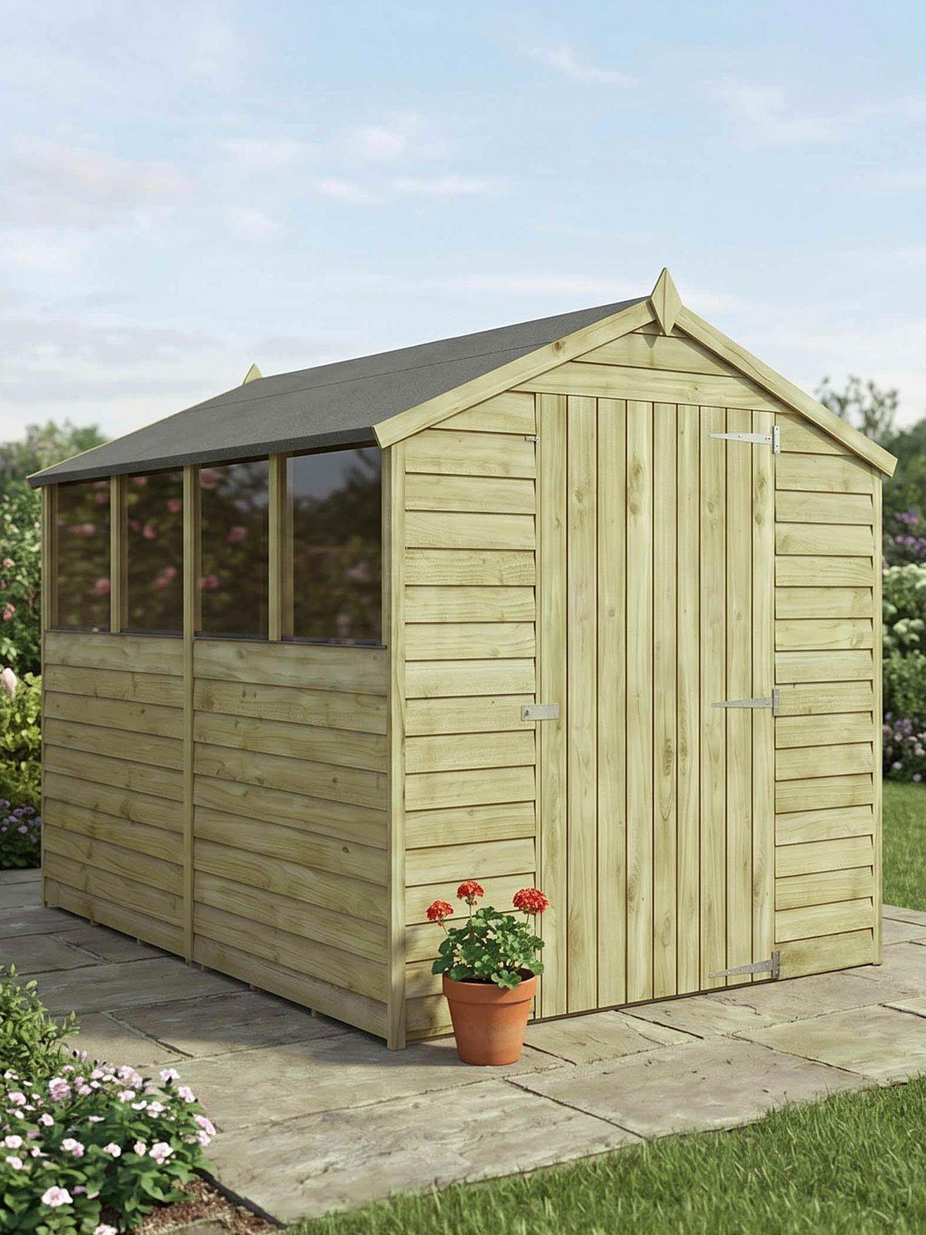 MERCIA 8 x 6ft Overlap Apex Shed - FSC® Certified